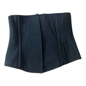 ACHATTI Women Black Rubber Cotton COLOMBIAN GIRDLE WAISTBAND Size 36 Shape Wear